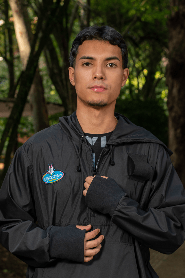 Dog training windbreaker black