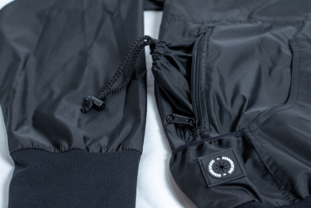 Dog training windbreaker black