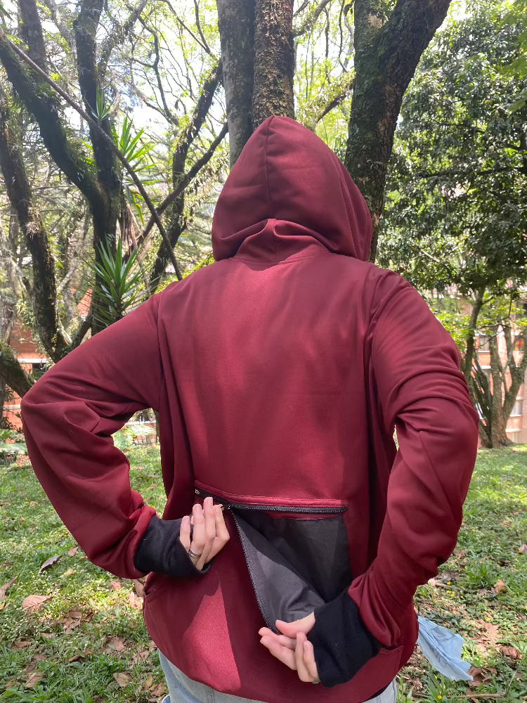 Dog training hoodie burgundy