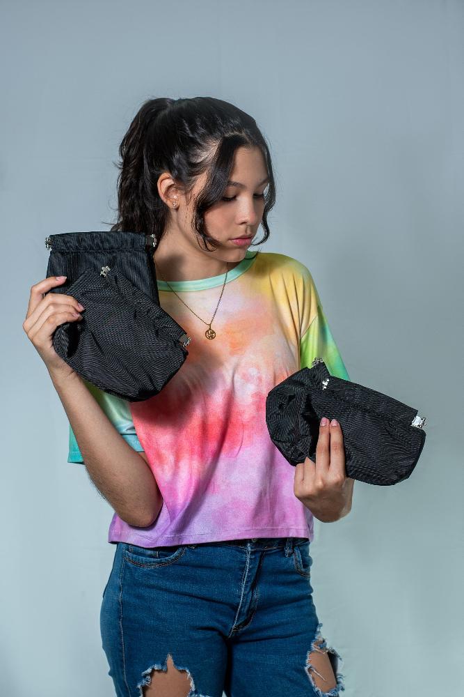 Insulated sleeve with metal closure fanny pack treat bag