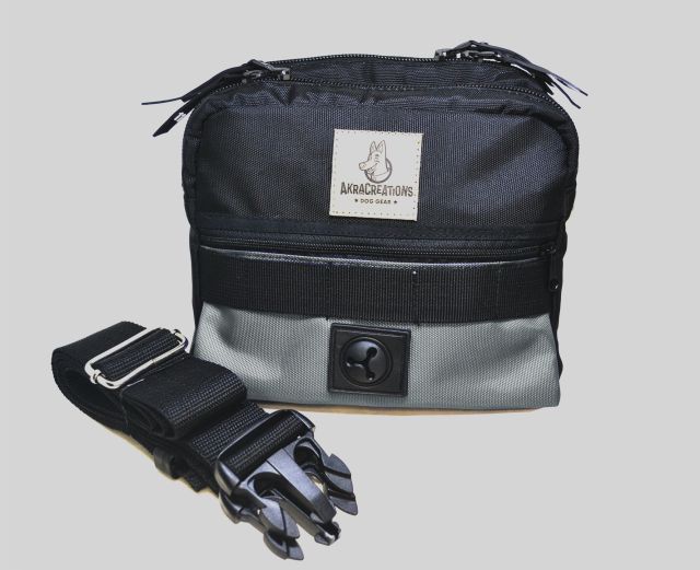 Fanny pack treat bag grey
