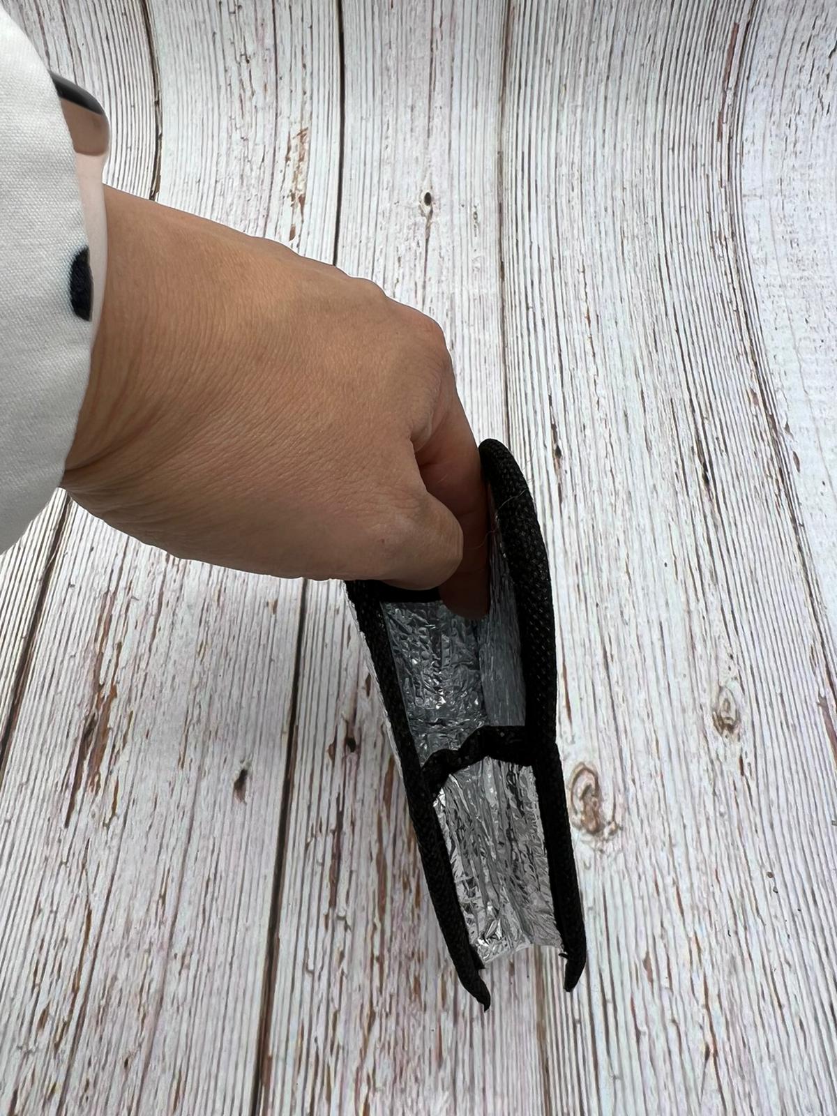 Removable sleeve poop bag holders