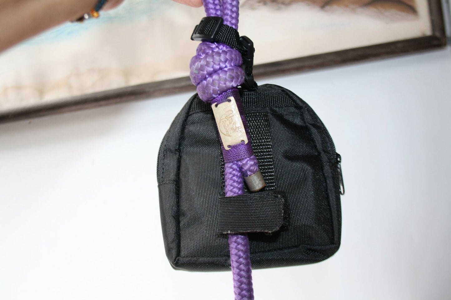 Poop bag holder light purple