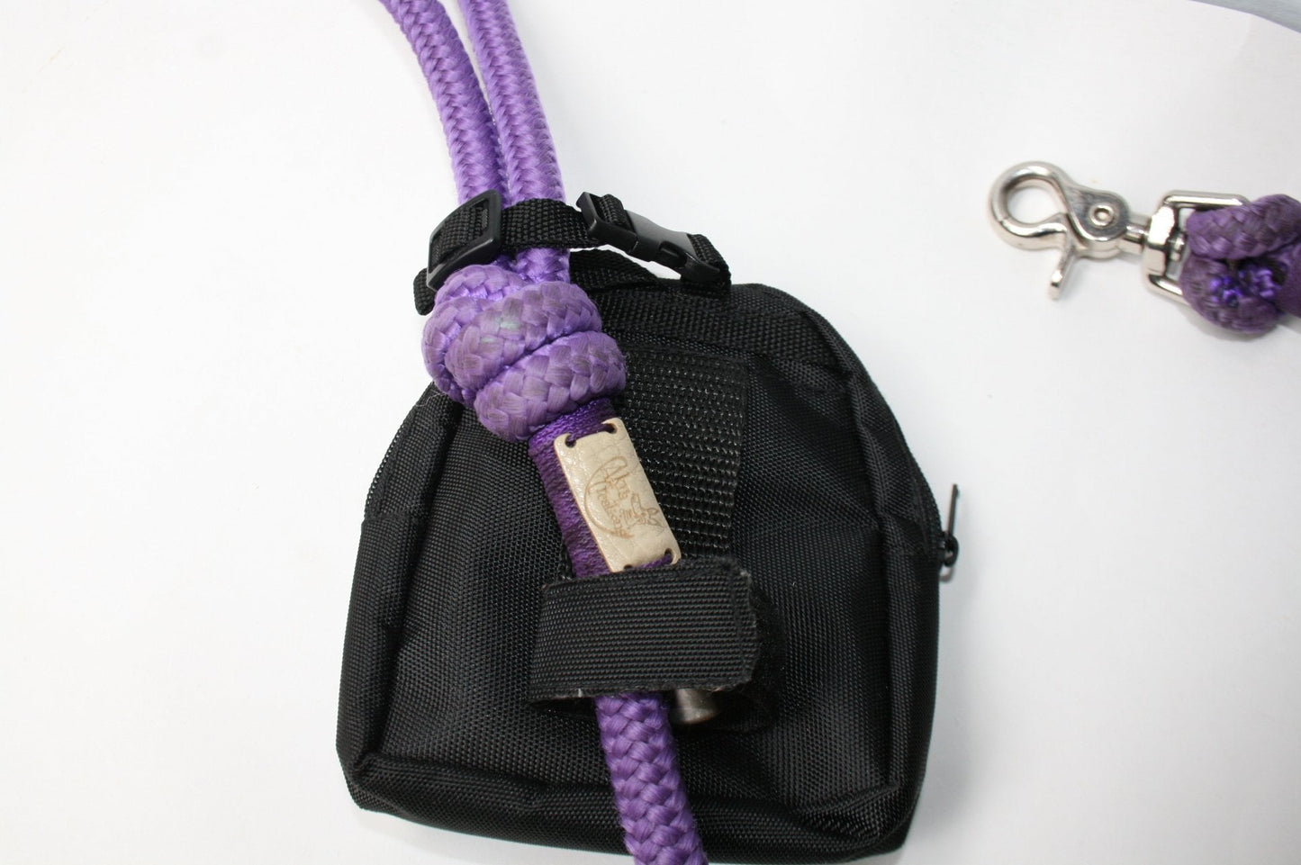Poop bag holder purple