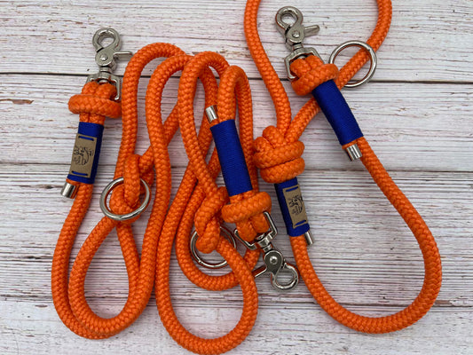 Orange convertible handsfree leash