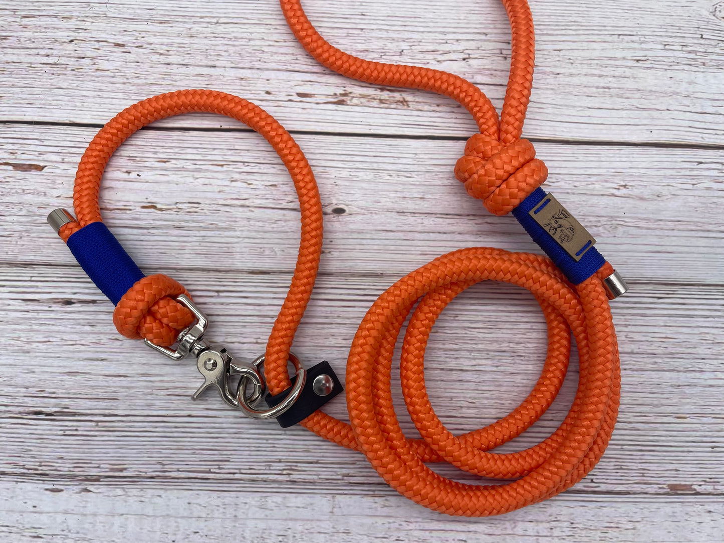 Slip lead/ regular leash orange