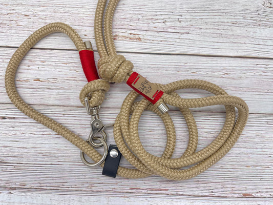 Slip lead/ regular leash khaki