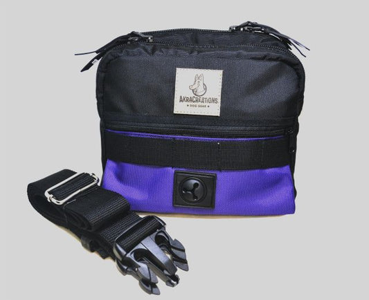 Fanny pack treat bag purple