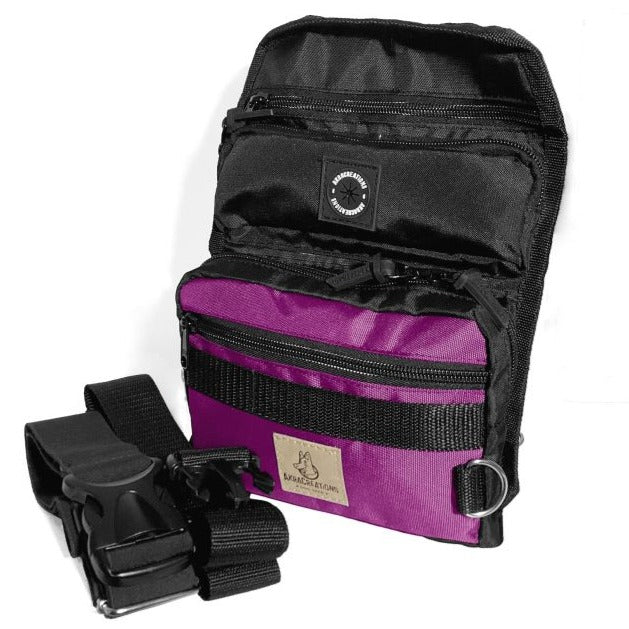 One pocket thigh treat bag light purple