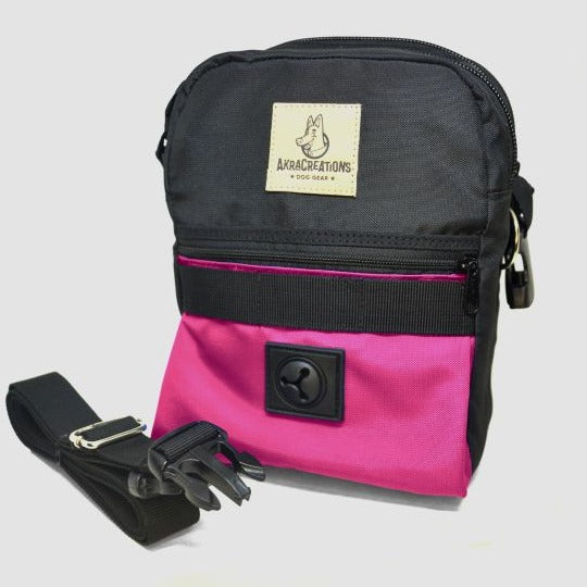 Cross body treat bag pink